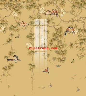 File gốc File gốc in tranh nền tường tổng hợp K61894 (in lụa) tranh phong thủy