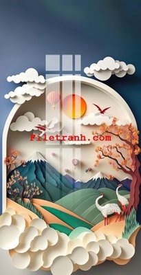 Tải file gốc File gốc in tranh nền tường tổng hợp K62007 (in bạt) quảng cáo