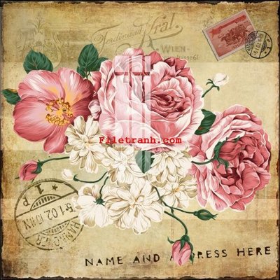 File tranh File gốc in tranh nền tường tổng hợp K62361 (file gốc) chủ đề phong thủy