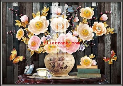 Tải file File gốc in tranh nền tường tổng hợp K62862 (PSD) cho in ấn quảng cáo