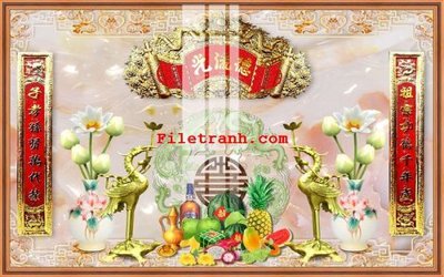 File gốc File gốc in tranh nền tường tổng hợp K63760 cho in ấn và thiết kế