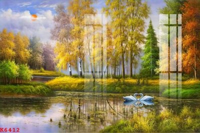 File gốc File gốc in tranh tổng hợp K6412 (in ấn) màu sắc trung thực