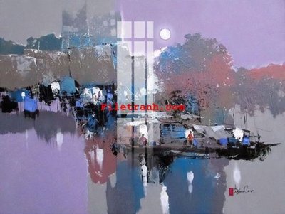 Download file gốc File gốc in tranh nền tường tổng hợp K64204 (in lụa) tranh 3D