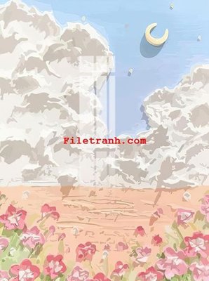 File tranh File gốc in tranh nền tường tổng hợp K64215 (gốc) chủ đề thành phố