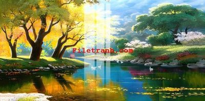 File tranh trang trí File gốc in tranh nền tường tổng hợp K64287 (file gốc)