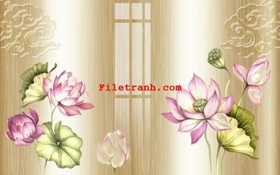 File gốc in mica File gốc in tranh nền tường tổng hợp K64329 chất lượng