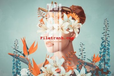 File gốc File gốc in tranh nền tường tổng hợp K64506 (in lụa) hoa văn cổ điển