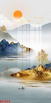 Ảnh gốc File gốc in tranh tổng hợp K6494 (siêu chi tiết) để in ấn