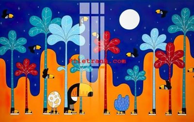 File in lụa File gốc in tranh nền tường tổng hợp K65025 (phong cảnh) File gốc in tranh nền tường tổng hợp K65025