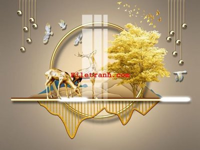 Mua file tranh gốc File gốc in tranh nền tường tổng hợp K65138 tại Filetranh.com