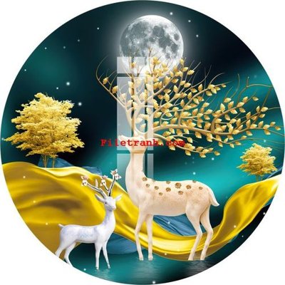 File gốc File gốc in tranh nền tường tổng hợp K65409 (cho in 3D) độc đáo