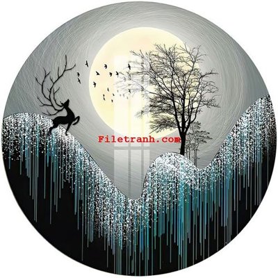 File tranh File gốc in tranh nền tường tổng hợp K65418 (gốc) in film