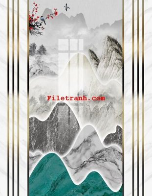 Download file gốc File gốc in tranh nền tường tổng hợp K65477 (dùng cho in ấn)