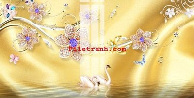 Download file gốc File gốc in tranh nền tường tổng hợp K65498 (dùng cho in ấn)