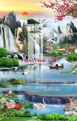 File ảnh File gốc in tranh nền tường tổng hợp K65532 (gốc) cho trang trí nội thất