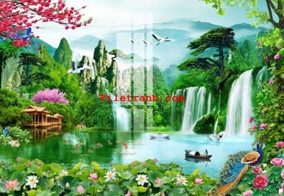 File tranh gốc File gốc in tranh nền tường tổng hợp K65543 (sắc nét từng chi tiết)
