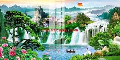 File in trần File gốc in tranh nền tường tổng hợp K65546 (file gốc) xuyên sáng