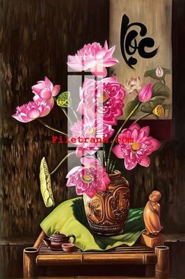 Ảnh gốc File gốc in tranh nền tường tổng hợp K65959 (độ nét cao) in tráng gương