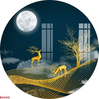 File tranh File gốc in tranh tổng hợp K6606 (gốc) phong cách tối giản