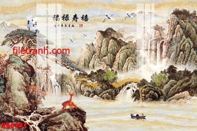 File gốc File gốc in tranh nền tường tổng hợp K66497 (phong cách) châu Âu