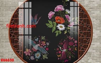 Ảnh gốc file in lụa File gốc in tranh nền tường tổng hợp K66630 chi tiết