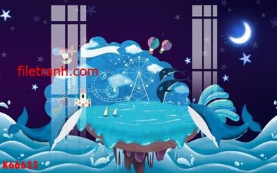 File tranh File gốc in tranh nền tường tổng hợp K66635 (ảnh gốc) độ nét vượt trội