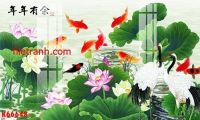 File in trần File gốc in tranh nền tường tổng hợp K66648 (bản gốc) hoa văn