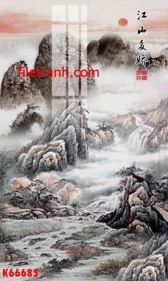 File tranh gốc File gốc in tranh nền tường tổng hợp K66685 (sắc nét từng chi tiết)