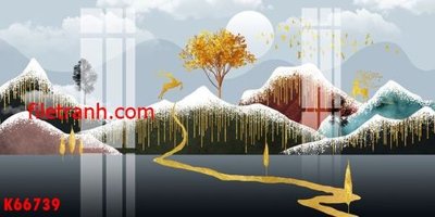 Hình ảnh file gốc File gốc in tranh nền tường tổng hợp K66739 cho in UV