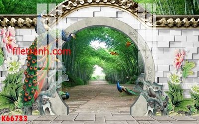 Tải file File gốc in tranh nền tường tổng hợp K66783 (PSD) cho in tranh kính