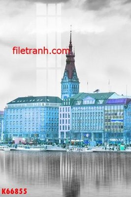 File tranh File gốc in tranh nền tường tổng hợp K66855 (bản gốc) in lụa dán tường