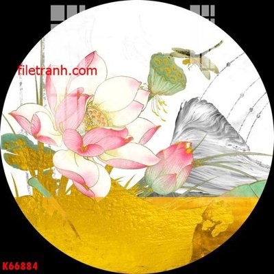 File tranh File gốc in tranh nền tường tổng hợp K66884 (gốc) in backlit film