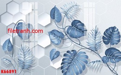 File in trần File gốc in tranh nền tường tổng hợp K66891 (bản gốc) đại dương