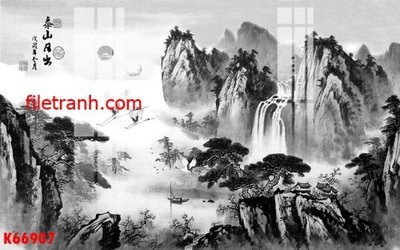 File tranh File gốc in tranh nền tường tổng hợp K66907 (file gốc) chuẩn màu in