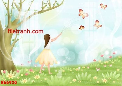 File tranh in tráng gương File gốc in tranh nền tường tổng hợp K66930 (siêu nét)