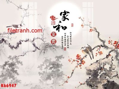 File gốc in mica File gốc in tranh nền tường tổng hợp K66947 chất lượng