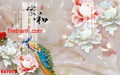 Download file gốc File gốc in tranh nền tường tổng hợp K67012 (in lụa) nghệ thuật