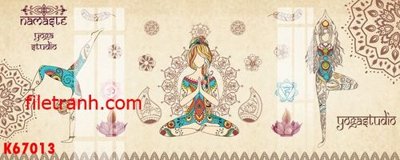 File in trần File gốc in tranh nền tường tổng hợp K67013 (bản gốc) mây trời