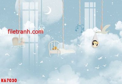 Download file gốc File gốc in tranh nền tường tổng hợp K67030 (in mica) trong suốt