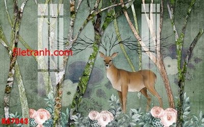 File gốc File gốc in tranh nền tường tổng hợp K67043 (in mica) làm quà tặng