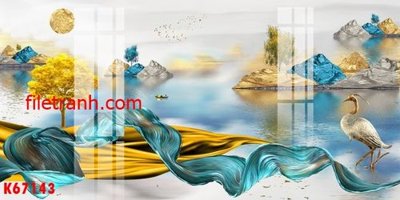 File tranh File gốc in tranh nền tường tổng hợp K67143 (gốc) in vải canvas