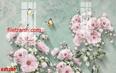 File in ấn chuyên nghiệp File gốc in tranh nền tường tổng hợp K67207 (file gốc)