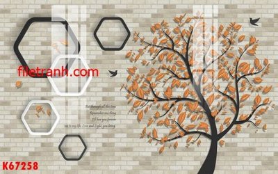 File gốc File gốc in tranh nền tường tổng hợp K67258 (bản quyền) cho in ấn