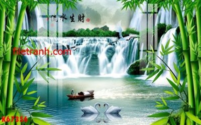 File gốc File gốc in tranh nền tường tổng hợp K67356 (in lụa) hoa văn cổ điển