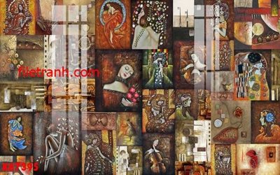 File gốc File gốc in tranh nền tường tổng hợp K67395 (phong cách) tối giản