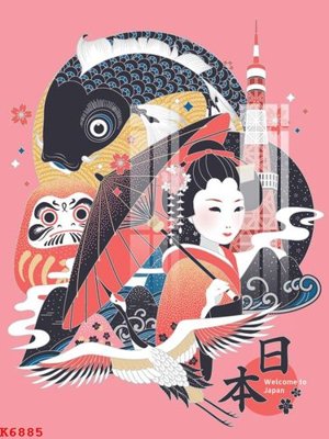 File in lụa File gốc in tranh tổng hợp K6885 (tân cổ điển) File gốc in tranh tổng hợp K6885