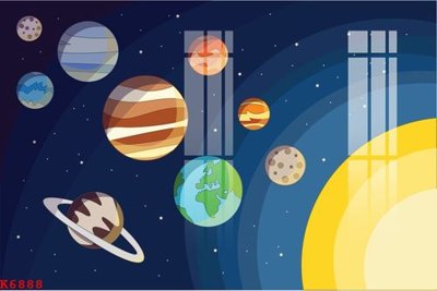 File in trần File gốc in tranh tổng hợp K6888 (bản gốc) phong cảnh