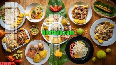 File gốc File gốc in tranh nền tường tổng hợp K69109 (bản quyền) cho in ấn