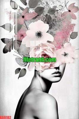 Ảnh gốc file in lụa File gốc in tranh nền tường tổng hợp K69182 chi tiết