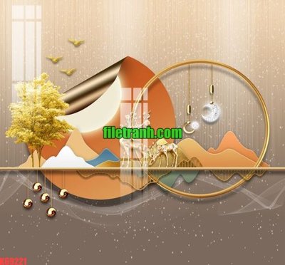 File tranh File gốc in tranh nền tường tổng hợp K69221 (gốc) in vải canvas